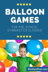 ballon games for preschool gymnastics classes