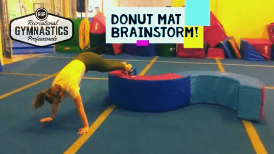 Over 20 ideas of how to use a donut mat in recreational & preschool gymnastics classes! || @recgympros || www.recgympros.com